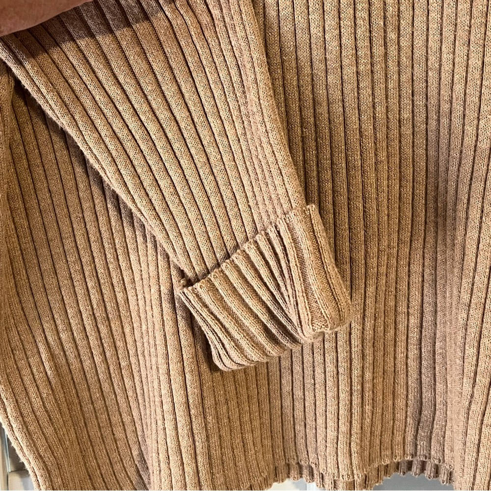 Chico’s Ribbed Tan Sweater - Picture 5 of 7